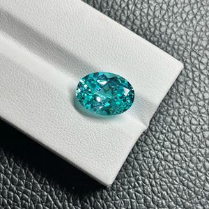 Anster Lab <span class=keywords><strong>Paraiba</strong></span> อัญมณีตัดวงรีสำหรับปลูก <span class=keywords><strong>Paraiba</strong></span> สีน้ำเงิน - Product Image 2