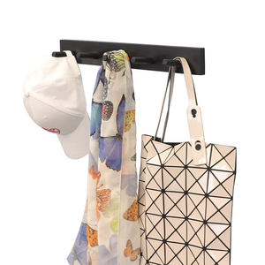 Crochets de style nordique en pin naturel, porte-vêtements mural avec 5 crochets pour accrocher des objets tels que des chapeaux et des vêtements - Product Image 3