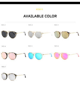 2024 nueva moda vintage retro lentes de <span class=keywords><strong>sol</strong></span> Steampunk <span class=keywords><strong>clip</strong></span> de metal redondo en moda mujeres hombres sombras gafas de <span class=keywords><strong>sol</strong></span> 2023 - Product Image 2