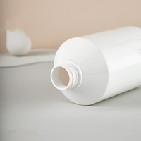 Emballage de soin de la peau personnalisé de 300ml emballage de flacon à pression de pompe en plastique PP PET à paroi épaisse blanc de gel douche shampooing