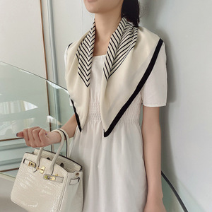 Señoras pañuelos de otoño y el invierno dulce chiffon Cuello pequeño tubo bufanda para mujer elegante carrera Decoración - Product Image 1