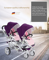 JXB 2022 vente en gros, poussette de bébé pliable 3 en 1