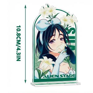 Yjacuing Alien Stage Rabbit Series Soporte de Acrílico 4.3 x 2 Pulgadas, Decoración de Escritorio de <span class=keywords><strong>Anime</strong></span>, Obra de Arte de Mesa Oficialmente Licenciada - Product Image 2