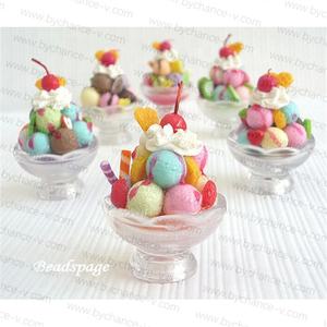 Accessoires de maison de poupée meubles de table à manger minuscule nourriture jouet faux récipient à boisson miniature en plastique tasses en verre pour bricolage semblant jouer - Product Image 6