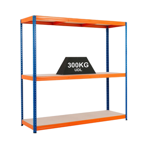 Étagère métallique robuste à 5 niveaux pour garage, usage industriel léger, revêtement en poudre - Product Image 3