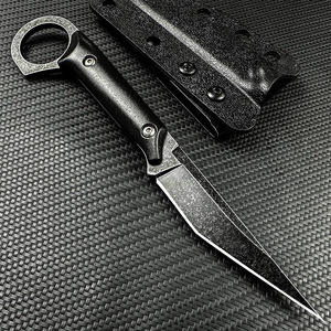 Couteau de poche tactique en acier 440 pour le camping et la survie en plein air avec étui Kydex - Product Image 2