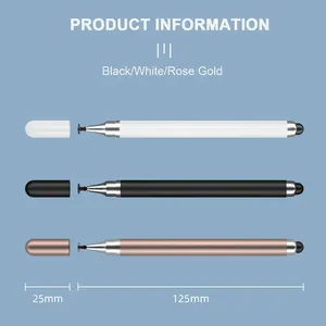 Stylet pour tablette, stylet tactile pour écran de dessin, stylet <span class=keywords><strong>2</strong></span> en 1 pour <span class=keywords><strong>iPhone</strong></span>, iPad, tablette, stylet tactile capacitif pour téléphone Samsung Android - Product Image 6