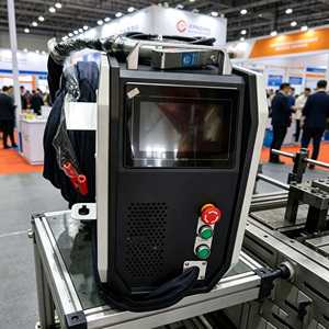 Soudeuse laser à fibre portative 4-en-1 refroidie par air, équipement laser multifonctionnel pour le traitement des métaux - Product Image 3