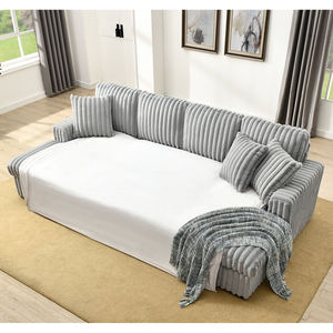 Canapé-lit surdimensionné, canapé-lit convertible 3 en 1 avec chaise longue à double rangement, canapé-lit sectionnel pour <span class=keywords><strong>salon</strong></span> - Product Image 1