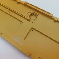Matériel personnalisé Processus métallique Usinage CNC Boîtier de clavier Anodisé 60% Plaque de clavier en aluminium mécanique