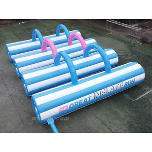 10x8m custom blow up tunnel crawler inflatable obstacle course for kids and adults outdoor race activities N events