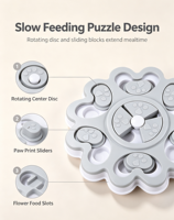 Jouet distributeur de friandises interactif pour chien, labyrinthe anti-étouffement, anti-ennui, en plastique durable et écologique, design moderne