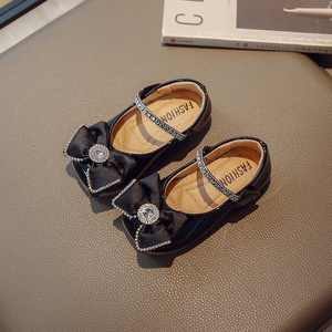 Mädchen Schuhe Frühling und Herbst Neue Kinder Strass Weiche Sohle Leder Prinzessin Schuhe Kinder - Product Image 3