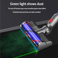 Pièces d'aspirateur ménager, tête de brosse motorisée réutilisable avec éclairage LED pour tapis et sols, compatible avec V7/V8/V10/V11