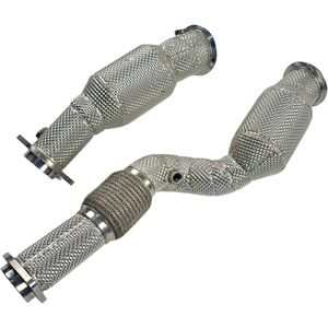 Downpipe de Alto Flujo de Acero Inoxidable con Catalizador de 200 Celdas, Ajuste Perfecto para G87 G80 G82 M2/M3/M4, Sin Luz de Advertencia de Motor, Envío Rápido - Product Image 2