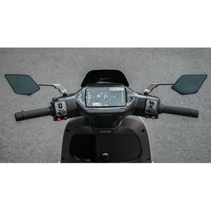 Nouveau RSP Aluminium Spoiler de rétroviseur pour moto, type aileron, avec support de maître-<span class=keywords><strong>cylindre</strong></span>, teinte bleue anti-éblouissement, adaptateur 8mm 10mm - Product Image 4