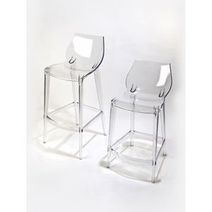 Tabouret de Bar en Polycarbonate Transparent MAHI MAHI Modèle MMTB000 Moderne H 76 Options de 1er Choix pour la Maison Hôtel Fête Utilisation - Product Image 3