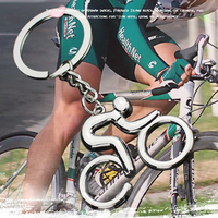 Mini porte-clés de vélo de montagne pour sports de plein air, logo personnalisé, cadeau pour les passionnés de sport, cadeau publicitaire promotionnel