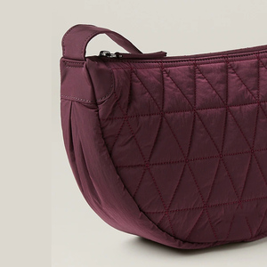 Biểu Tượng Tùy Chỉnh Hobo Puffer Vai Bánh Bao Ngực Túi Nửa Trăng Nylon Bông Crossbody Túi Cho Phụ Nữ - Product Image 5