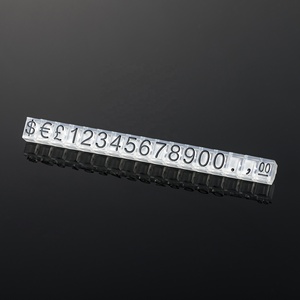 Support d'affichage de <span class=keywords><strong>téléphone</strong></span> réglable en aluminium, élégant, avec bouton-pression pour cubes de prix, étiquettes symbole <span class=keywords><strong>Euro</strong></span>/Dollar, pour présentoir de bijoux et de snacks - Product Image 1