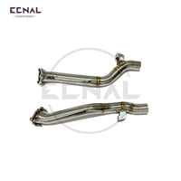 Ecnal 2011-2014 Porsche Cayenne 958.1 Échappement avant sport en acier inoxydable pour voitures 3.0T 4.8L 4.8T T304