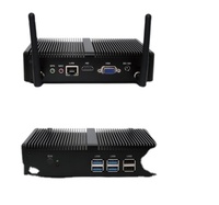 Mini Computadora Sin Ventilador EGLOBAL, Intel Core i3-7167U, DDR3, MSATA SSD, Win10, 6 USB, 3 LED, VGA, HD, WiFi, Gigabit LAN, PC Integrado con Linux