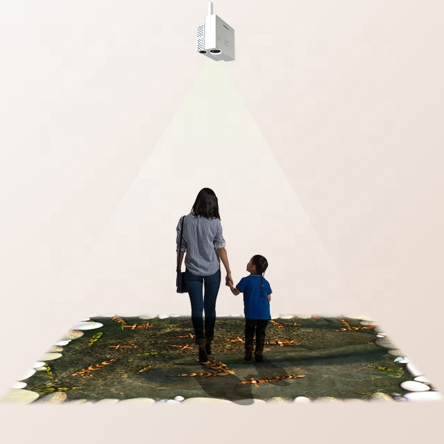 New Hologram Advertising Interactive Floor or Wall Projection Software System for Kids Games Play, Wedding.