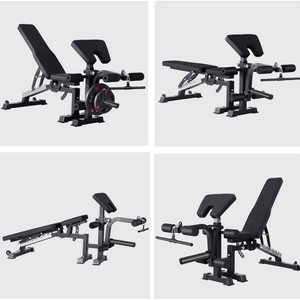<span class=keywords><strong>Banco</strong></span> de Pesas Ajustable Comercial con Extensión de Piernas y Accesorio para Curl de Bíceps, Equipo de Gimnasio Multiusos para Press de Banca - Product Image 4