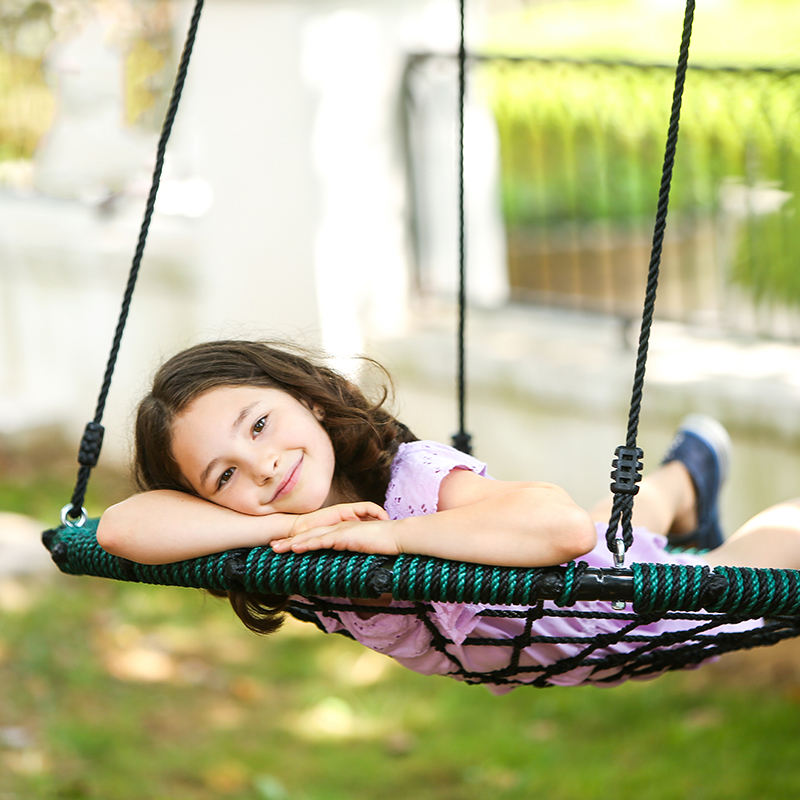 Robust Rope Swing Seat Safe And Fun Net Swings For Kids Outdoor Indoor