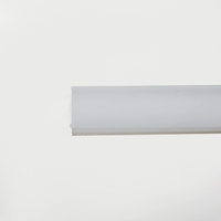 Panneau diffuseur de lumière LED en PVC en vente chaude pour bande de lampe tubulaire linéaire, couvercle carré, luminaires, durable, écologique