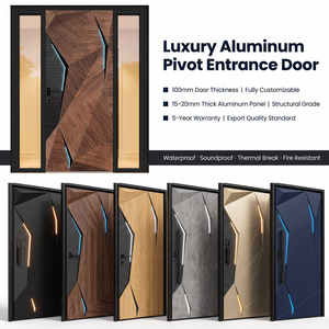 Puerta Principal <span class=keywords><strong>de</strong></span> Aluminio con Diseño Tecnológico, Escultura 3D, Anticolisión, a Prueba <span class=keywords><strong>de</strong></span> Explosiones, con Luz - Product Image 4