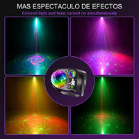 Projecteur LED UV RG Laser Effet Wash 1-en-1 pour Discothèque, Bar, Club, KTV