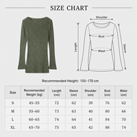 Pull tricoté côtelé rayé à col bateau pour femme, coupe ajustée, manches régulières, mélange de coton, longueur mi-longue, décontracté, standard