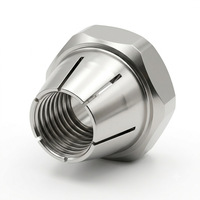 Écrou de serrage fendu en acier inoxydable usiné CNC sur mesure, écrou de blocage à collet fendu pour fixation d'outils