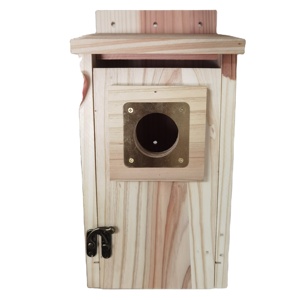 Casa de pájaros Finch Bluebird House Cardenales Colgando Birdhouse Garden Country Cottages Exterior Jardín de madera Casa de pájaros - Product Image 1