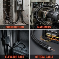 Conducto Flexible de Acero Galvanizado con Revestimiento de PVC Resistente a la Corrosión para Equipos de Control Automático