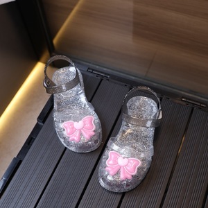 Kids Baby <strong>Girls</strong> Summer Flat Glitter Butterfly Princess <strong>Jelly</strong> Sandals Anti-Slip Breathable Dress <strong>Shoes</strong> - Product Image 5