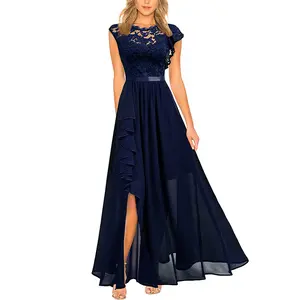 Evening Gown Lace High-Waisted Dress Summer Womens Code S To XL Holiday Dresses Sexy Dress For Mature Woman