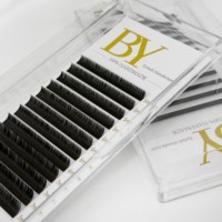 Cils inférieurs faits main de qualité supérieure, courbure J, 5mm 6mm 7mm, cils personnalisés noir mat, faux cils volume russe méga 0.03 0.05 0.07