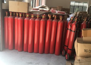 Fabricant CE ISO 25kg 50kg CO2 Chariot <span class=keywords><strong>Extincteur</strong></span> <span class=keywords><strong>Sécurité</strong></span> incendie - Product Image 3