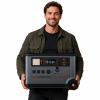 Batterie LiFePO4 de grande capacité 3600Wh, charge rapide AC MPPT, station solaire portable, fonction UPS pour la maison, le camping en plein air, l'utilisation en voiture
