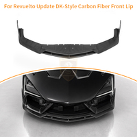 Lèvre avant style DK en fibre de carbone sèche préimprégnée autoclavée pour Lamborghini Revuelto