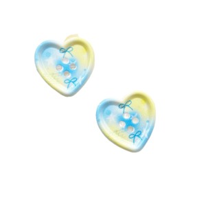 Accesorios <span class=keywords><strong>de</strong></span> Ropa <span class=keywords><strong>para</strong></span> Niños Yiwu, Bonito Botón <span class=keywords><strong>de</strong></span> Corazón con Cuentas, 4 Agujeros, Resina DIY, Forma <span class=keywords><strong>de</strong></span> Corazón, 25MM - Product Image 5