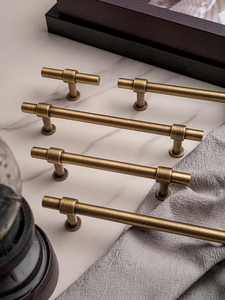 Eco-Friendly Modern Antique Brass Cabinet Handle and Drawer <strong>Knob</strong> for Kitchen <strong>Bedroom</strong> Gym Exterior Furniture Hardware - Product Image 2