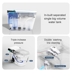 Bồn cầu thông minh một khối lắp sàn, điều khiển bằng ứng dụng điện thoại, điều khiển bằng giọng nói, tự động hoàn toàn, thông minh - Product Image 5