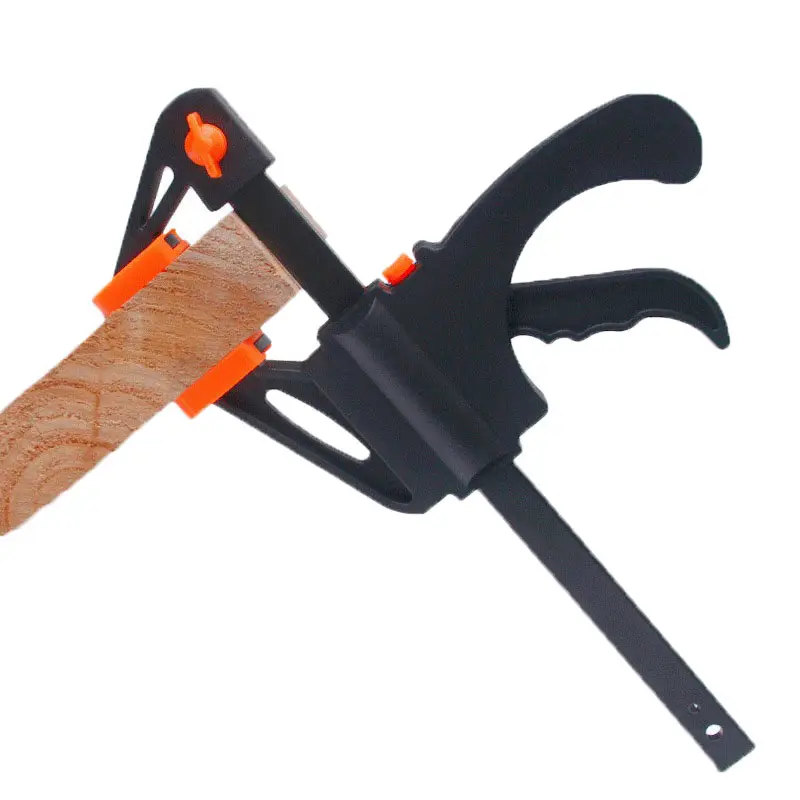 Diy Adjustable Hand Wood Working Spreader 4 Inch Clip Kit Quick Ratchet Release F Clamp Speed Squeeze Work Bar Clamp