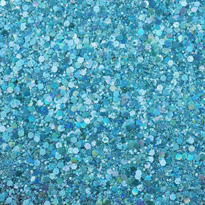 Lot de 1kg de paillettes épaisses, hexagone ultra-mince bleu clair pour remplissage de slime, bricolage, Nail Art, visage et corps - Product Image 3