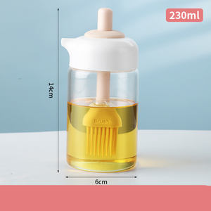 Bouteille pulvérisatrice vide en verre pour barbecue et cuisine, avec pinceau applicateur, modèle CXT099, vente en gros - Product Image 4