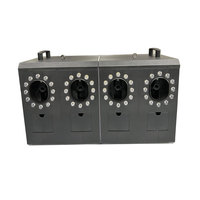 Machine à bulles de fumée LED RGBW DMX télécommandée 110V/220V à quatre orifices pour mariage, fête, scène, DJ, club