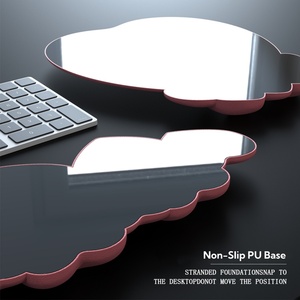 Custom Logo Ergonomic Heart-Shaped Mouse Wrist Rest Cushion Soft PU Leather <b>Memory</b> <b>Foam</b> Mouse Pad with Wrist Support for Office - Product Image 3